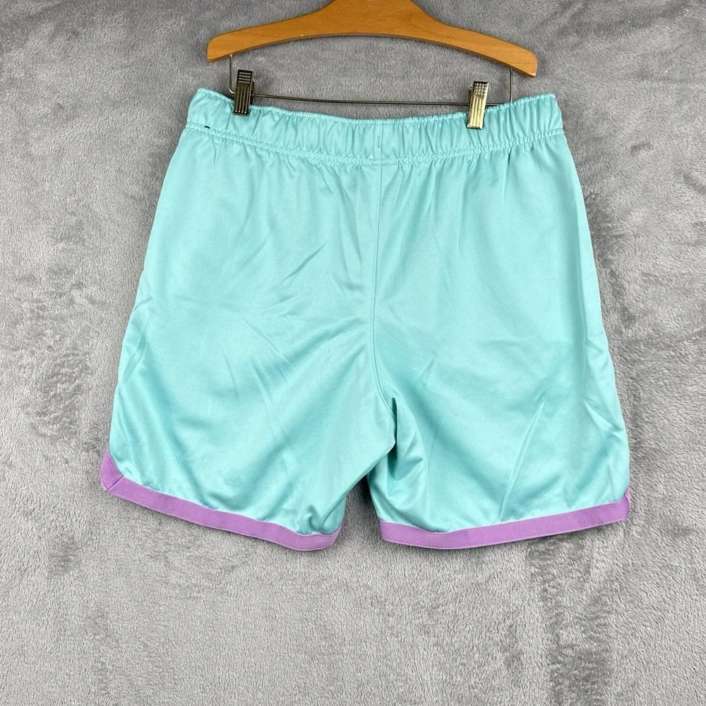 Jordan Jumpman Graphic Knit Shorts Mens M Standard Fit Blue w/‎ Purple Logo 7
